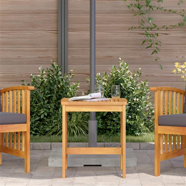 Grote foto vidaxl tuinbijzettafel 45x45x50 cm massief acaciahout bruin tuin en terras tuinmeubelen