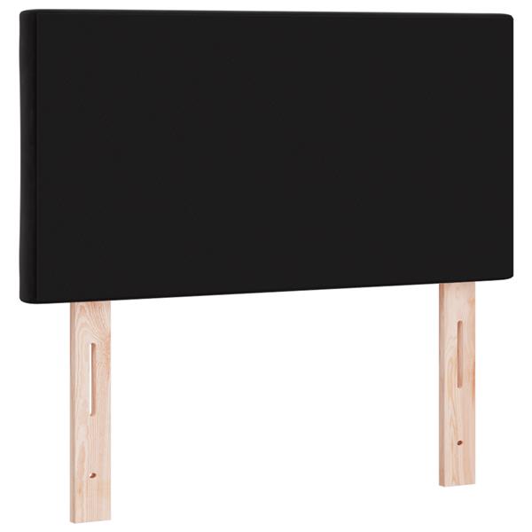 Grote foto vidaxl hoofdbord met ruitjes 80 cm fluweel zwart antiek en kunst stoelen en banken