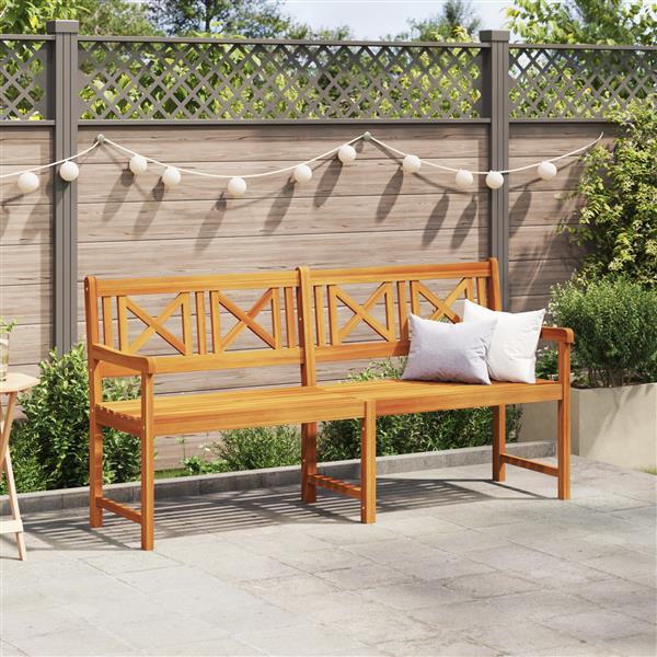 Grote foto vidaxl tuinbank 180x56x90 cm massief acaciahout tuin en terras tuinmeubelen