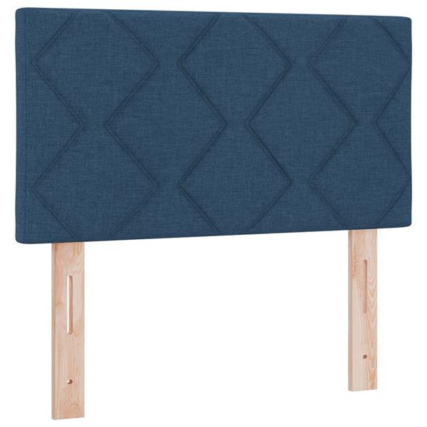 Grote foto vidaxl hoofdbord met ruitjes 80 cm stof blauw antiek en kunst stoelen en banken