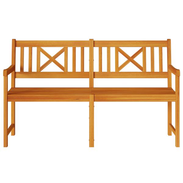Grote foto vidaxl tuinbank 150x56x90 cm massief acaciahout tuin en terras tuinmeubelen