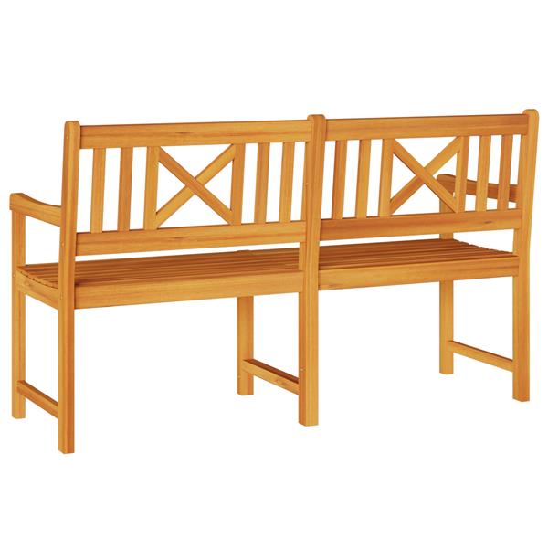 Grote foto vidaxl tuinbank 150x56x90 cm massief acaciahout tuin en terras tuinmeubelen