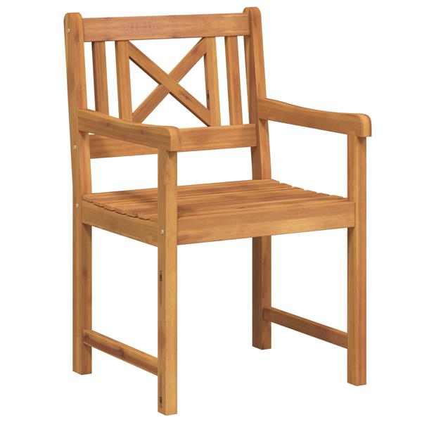 Grote foto vidaxl tuinstoelen 2 stuks 56x56x90 cm massief hout acacia tuin en terras tuinmeubelen