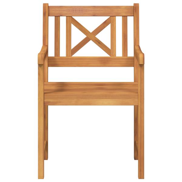 Grote foto vidaxl tuinstoelen 2 stuks 56x56x90 cm massief hout acacia tuin en terras tuinmeubelen