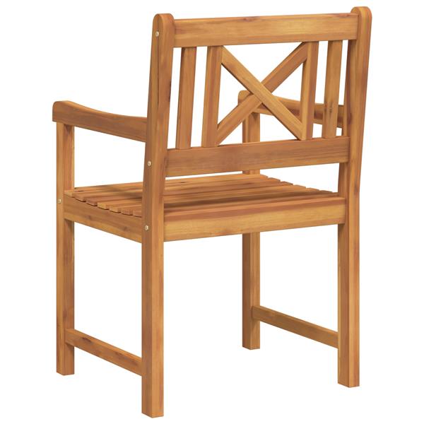 Grote foto vidaxl tuinstoelen 2 stuks 56x56x90 cm massief hout acacia tuin en terras tuinmeubelen