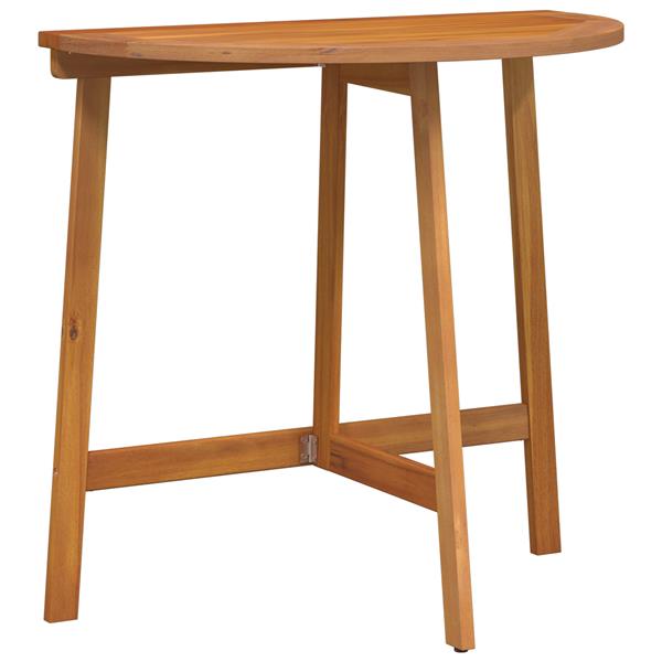 Grote foto vidaxl 3 delige vouw bistro set met kussens van massief acaciahout tuin en terras tuinmeubelen