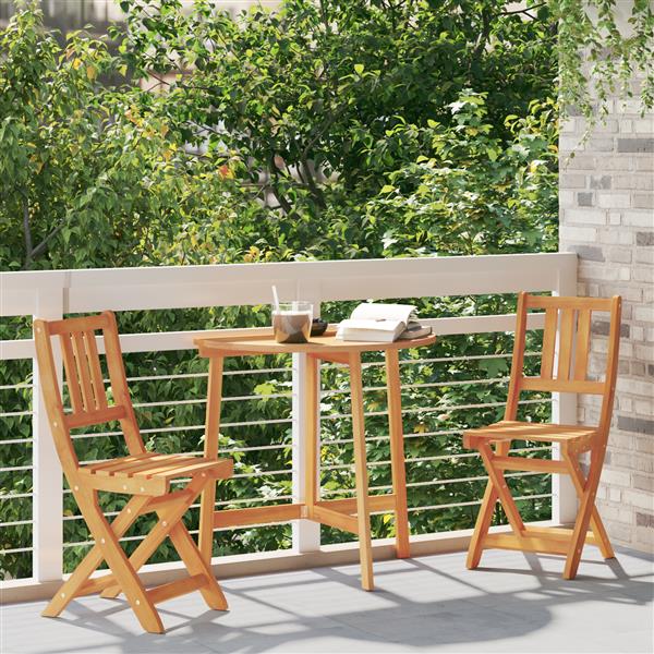 Grote foto vidaxl vouwtuinstoelen 2 stuks 36x46x85 cm massief acaciahout tuin en terras tuinmeubelen