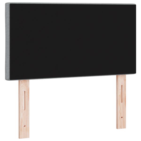 Grote foto vidaxl hoofdborrd met met ruitjes 80 cm stof lichtgrijs antiek en kunst stoelen en banken
