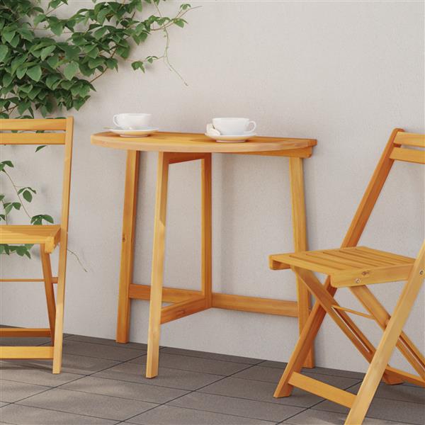 Grote foto vidaxl vouwtuin tafel halfrond 78x46x75 cm van massief acaciahout tuin en terras tuinmeubelen