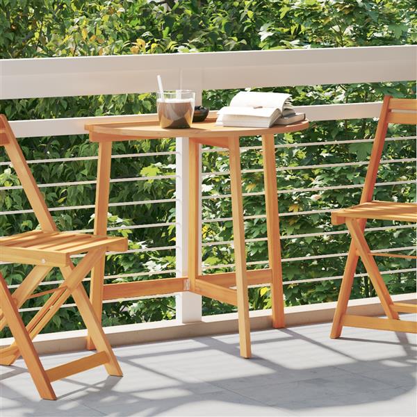 Grote foto vidaxl vouwtuin tafel halfrond 78x46x75 cm van massief acaciahout tuin en terras tuinmeubelen