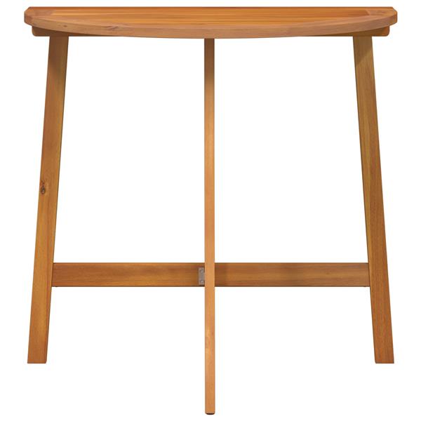 Grote foto vidaxl vouwtuin tafel halfrond 78x46x75 cm van massief acaciahout tuin en terras tuinmeubelen
