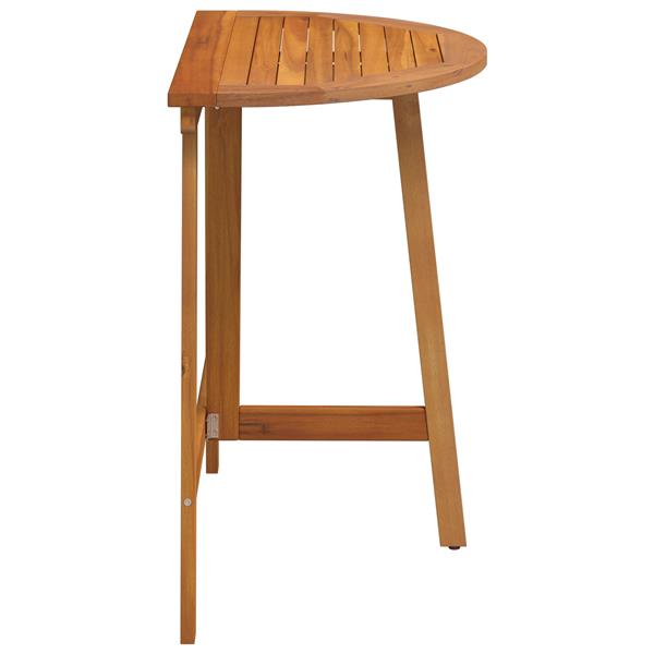 Grote foto vidaxl vouwtuin tafel halfrond 78x46x75 cm van massief acaciahout tuin en terras tuinmeubelen
