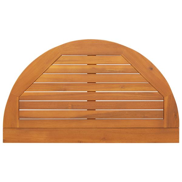 Grote foto vidaxl vouwtuin tafel halfrond 78x46x75 cm van massief acaciahout tuin en terras tuinmeubelen