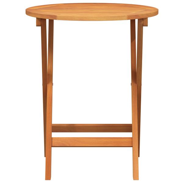 Grote foto vidaxl vouwbare tuin tafel rond 60x72 cm massief acaciahout tuin en terras tuinmeubelen