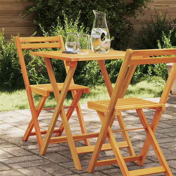 Grote foto vidaxl opvouwbare tuintafel vierkant 60x60x72 cm massief acaciahout tuin en terras tuinmeubelen