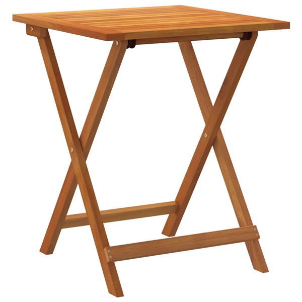 Grote foto vidaxl opvouwbare tuintafel vierkant 60x60x72 cm massief acaciahout tuin en terras tuinmeubelen