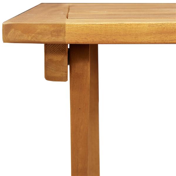 Grote foto vidaxl opvouwbare tuintafel vierkant 60x60x72 cm massief acaciahout tuin en terras tuinmeubelen