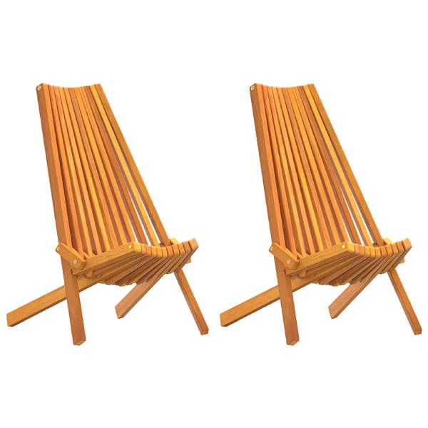 Grote foto vidaxl tuinstoelen 2 st inklapbaar massief acaciahout tuin en terras tuinmeubelen