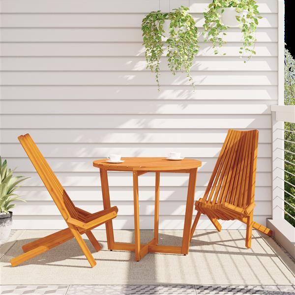 Grote foto vidaxl tuinstoelen 2 st inklapbaar massief acaciahout tuin en terras tuinmeubelen