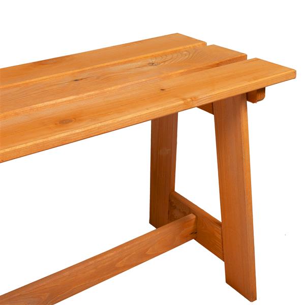 Grote foto vidaxl buitenbank acacia 119x35x47 cm massief hout tuin en terras tuinmeubelen