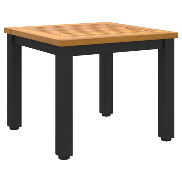 Grote foto vidaxl tuin bijzettafel 45x45x38 cm van massief acaciahout tuin en terras tuinmeubelen