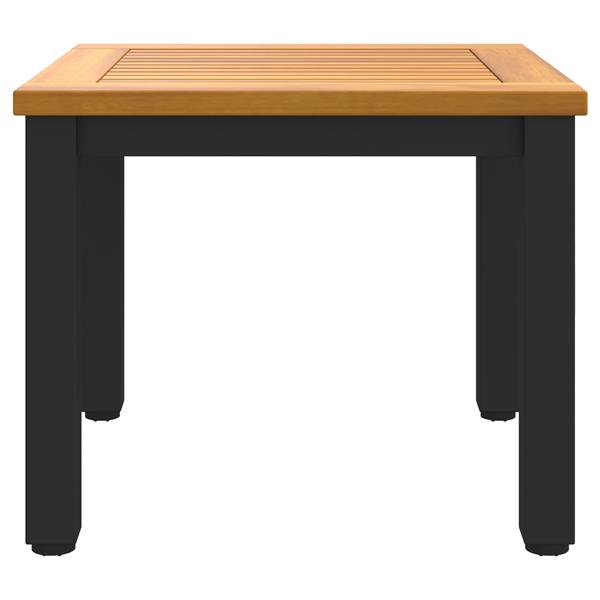 Grote foto vidaxl tuin bijzettafel 45x45x38 cm van massief acaciahout tuin en terras tuinmeubelen