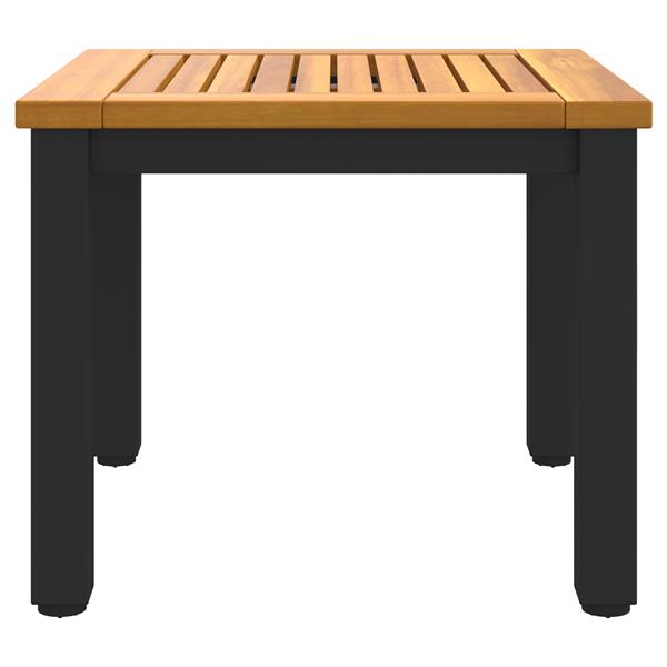 Grote foto vidaxl tuin bijzettafel 45x45x38 cm van massief acaciahout tuin en terras tuinmeubelen