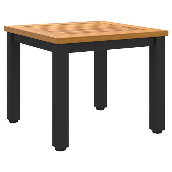 Grote foto vidaxl tuin bijzettafel 45x45x38 cm van massief acaciahout tuin en terras tuinmeubelen