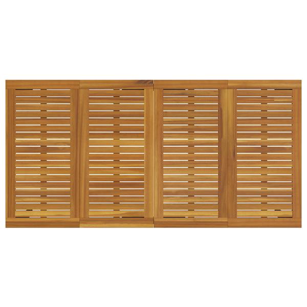 Grote foto vidaxl tuin tafel 180x90x75 cm van massief acacia hout en metaal tuin en terras tuinmeubelen