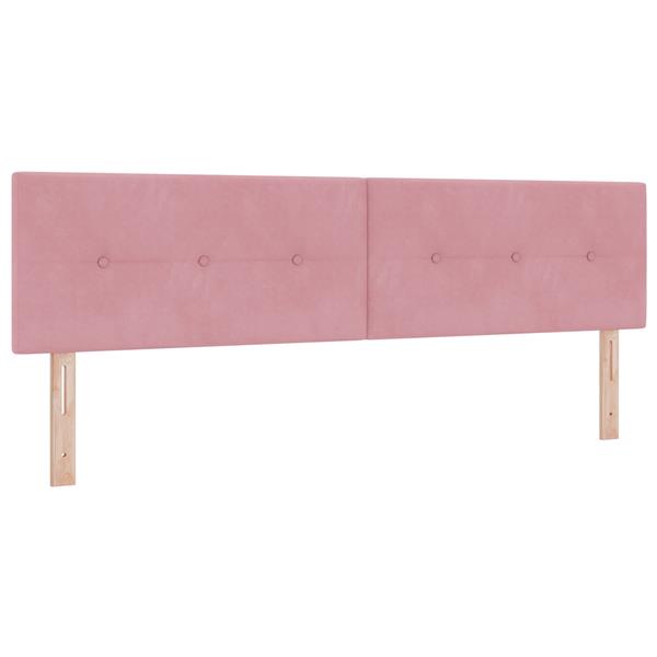 Grote foto vidaxl hoofdbord met knopen 180 cm fluweel roze antiek en kunst stoelen en banken