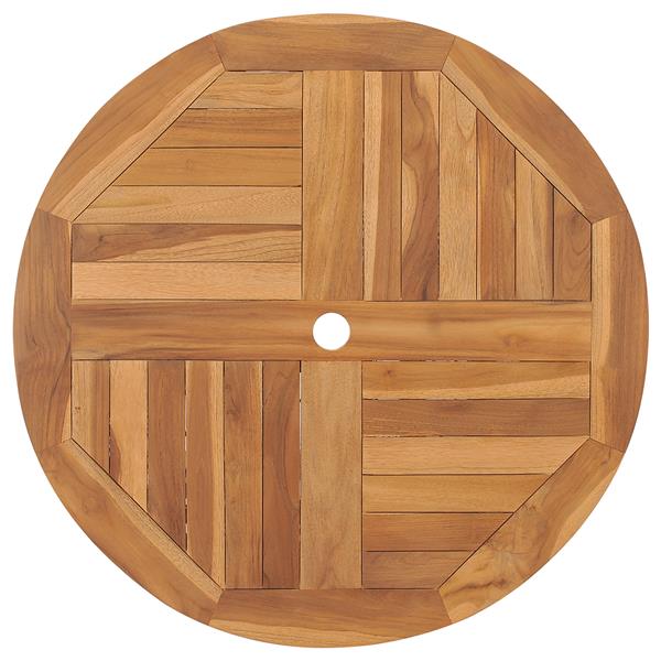 Grote foto vidaxl 3 delige opvouwbare tuin bistro set massief hout acacia tuin en terras tuinmeubelen