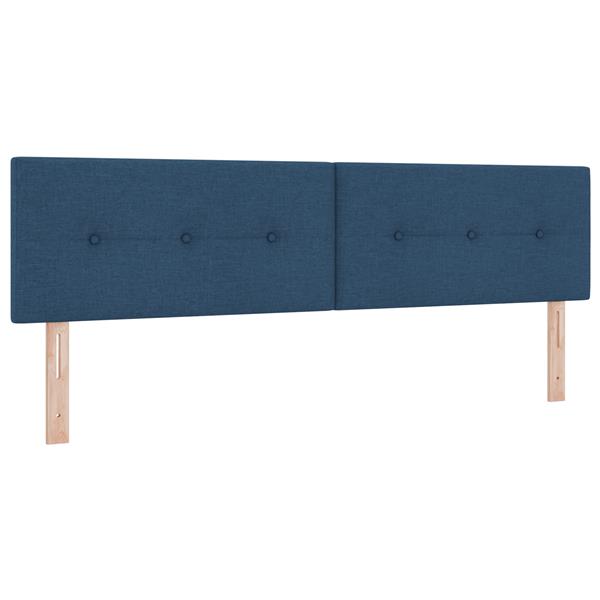 Grote foto vidaxl hoofdbord met knopen 180 cm stof blauw antiek en kunst stoelen en banken