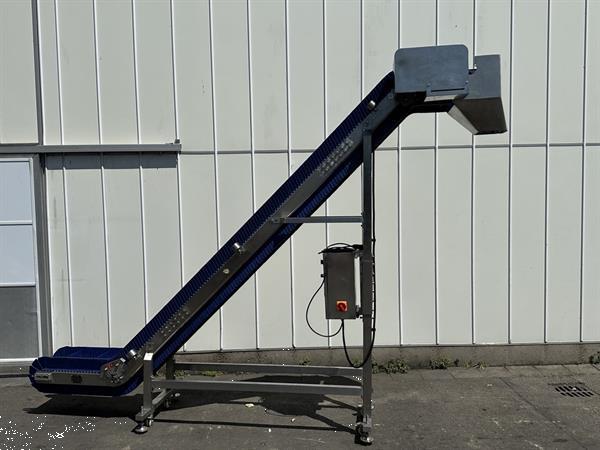 Grote foto opvoerband roestvrijstalen frame met pp modulair band doe het zelf en verbouw afvalverwerking