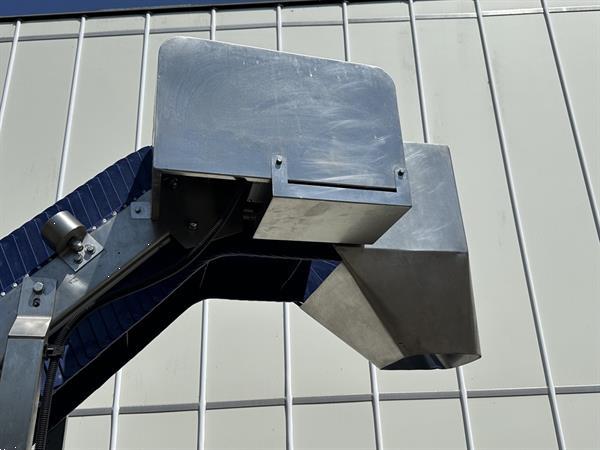Grote foto opvoerband roestvrijstalen frame met pp modulair band doe het zelf en verbouw afvalverwerking