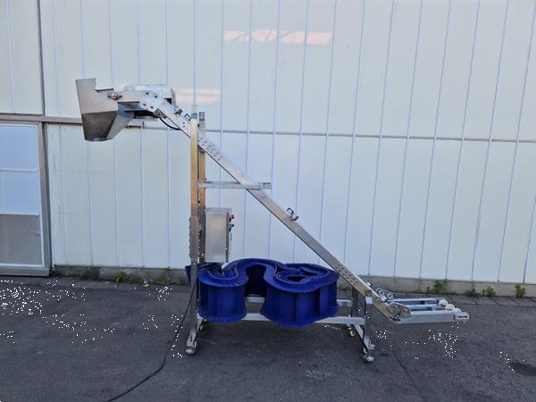 Grote foto opvoerband roestvrijstalen frame met pp modulair band doe het zelf en verbouw afvalverwerking