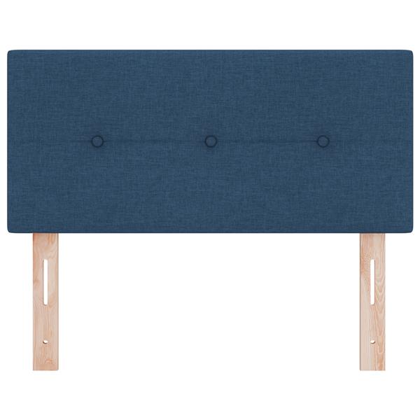 Grote foto vidaxl hoofdbord met knopen 90 cm stof blauw antiek en kunst stoelen en banken