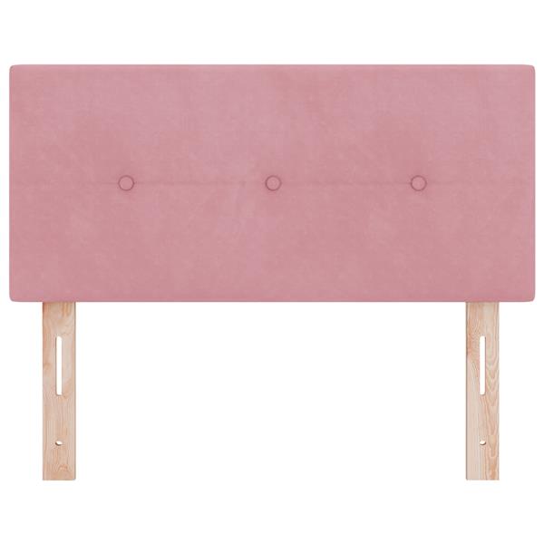 Grote foto vidaxl hoofdbord met knopen 80 cm fluweel roze antiek en kunst stoelen en banken