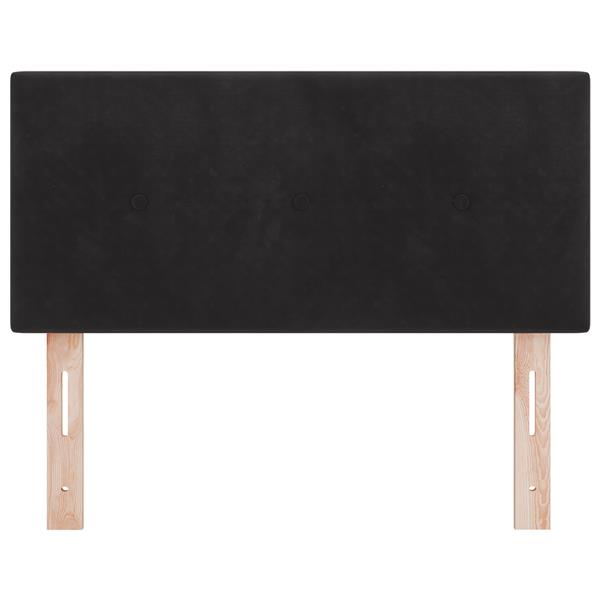 Grote foto vidaxl hoofdbord met knopen 80 cm fluweel zwart antiek en kunst stoelen en banken