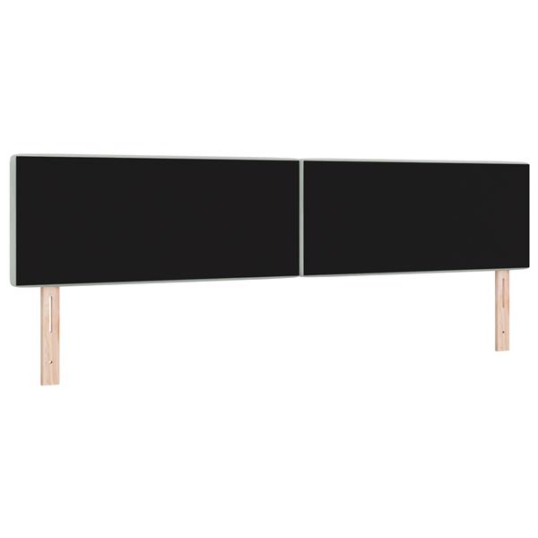 Grote foto vidaxl hoofdbord met kristallen knopen 200 cm fluweel lichtgrijs antiek en kunst stoelen en banken