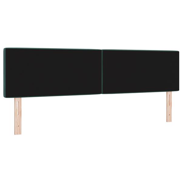Grote foto vidaxl hoofdbord met kristallen knopen 180 cm fluweel donkergroen antiek en kunst stoelen en banken
