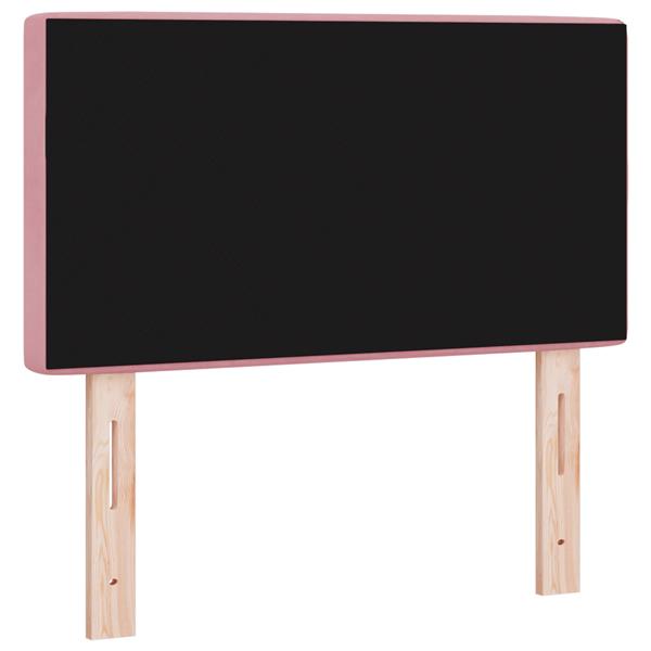 Grote foto vidaxl hoofdbord met kristallen knopen 80 cm fluweel roze antiek en kunst stoelen en banken