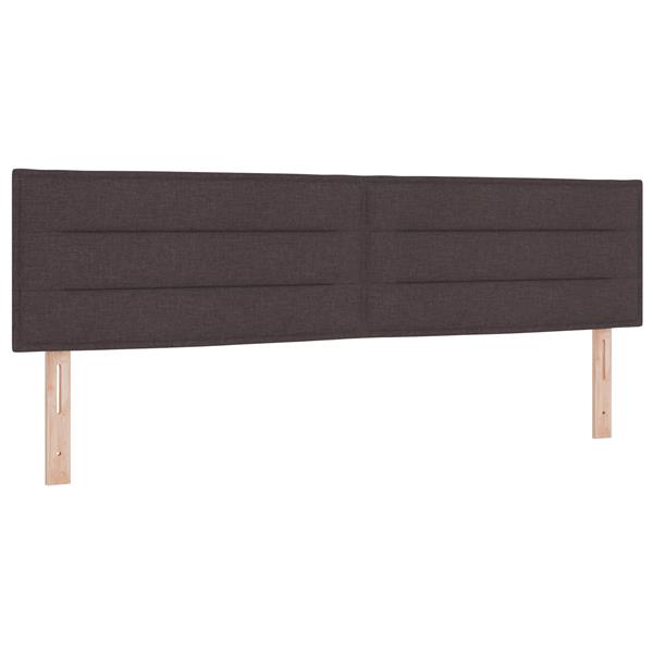Grote foto vidaxl hoofdbord met strepen 180 cm stof donkerbruin antiek en kunst stoelen en banken