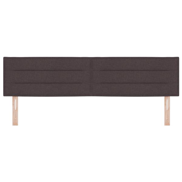 Grote foto vidaxl hoofdbord met strepen 180 cm stof donkerbruin antiek en kunst stoelen en banken