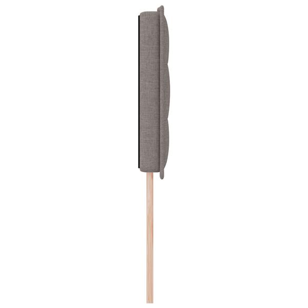 Grote foto vidaxl hoofdbord met strepen 160 cm stof taupe antiek en kunst stoelen en banken