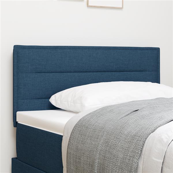 Grote foto vidaxl hoofdbord met strepen 100 cm stof blauw antiek en kunst stoelen en banken