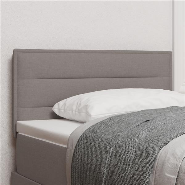 Grote foto vidaxl hoofdbord met strepen 100 cm stof taupe antiek en kunst stoelen en banken