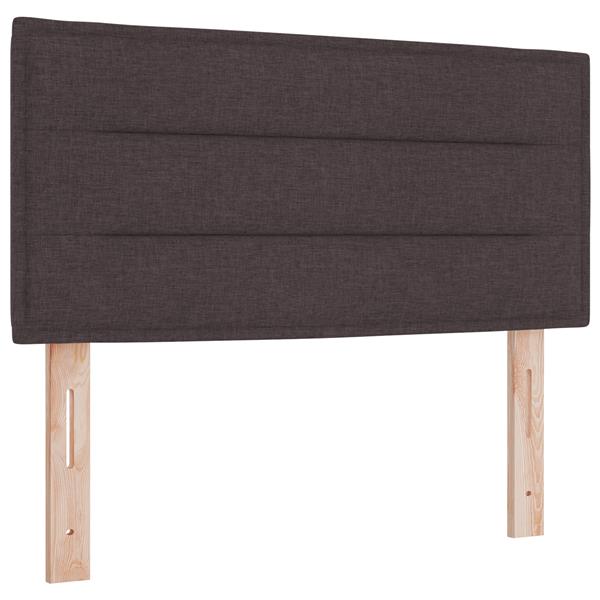 Grote foto vidaxl hoofdbord met strepen 90 cm stof donkerbruin antiek en kunst stoelen en banken