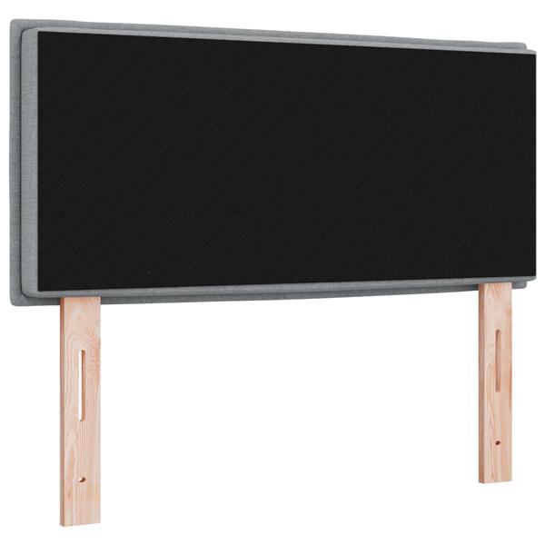 Grote foto vidaxl hoofdbord met strepen 90 cm stof lichtgrijs antiek en kunst stoelen en banken