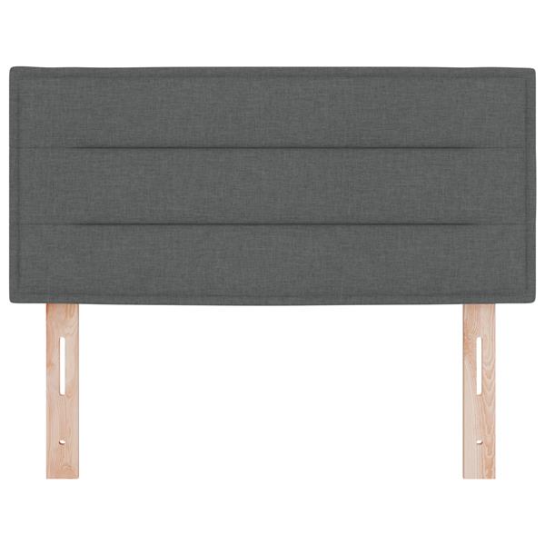 Grote foto vidaxl hoofdbord met strepen 80 cm stof donkergrijs antiek en kunst stoelen en banken