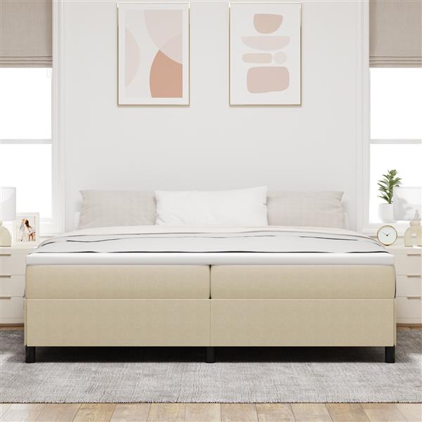 Grote foto vidaxl bedframe 200x200 cm ribfluweel lichtgroen grijs antiek en kunst stoelen en banken